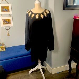 Elegant Black Cutout Dress